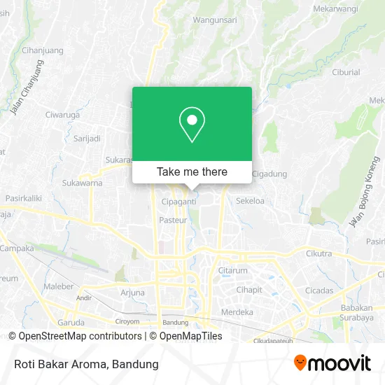 Roti Bakar Aroma map