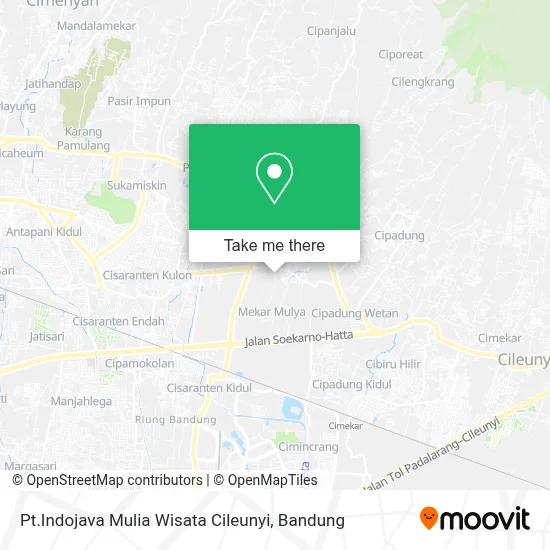 Pt.Indojava Mulia Wisata Cileunyi map