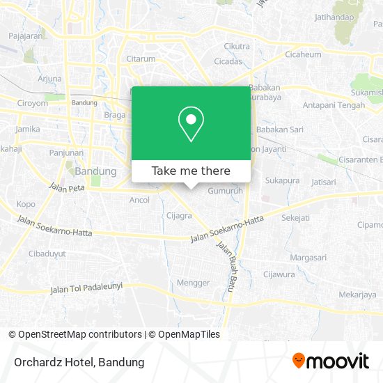 Orchardz Hotel map