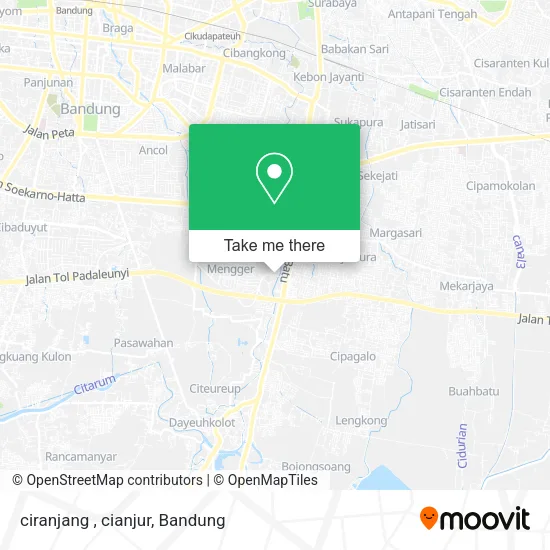 ciranjang , cianjur map