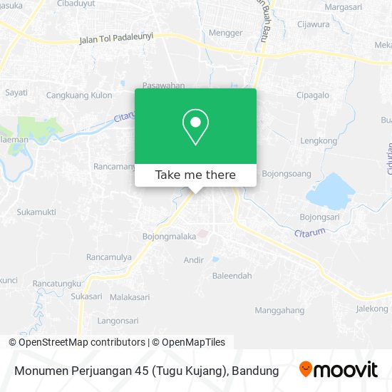 Monumen Perjuangan 45 (Tugu Kujang) map