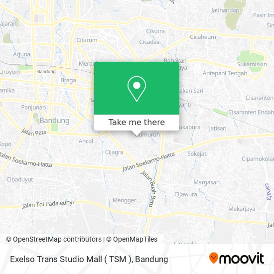 Exelso Trans Studio Mall ( TSM ) map