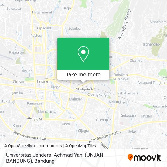 Universitas Jenderal Achmad Yani (UNJANI BANDUNG) map
