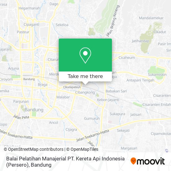 Balai Pelatihan Manajerial PT. Kereta Api Indonesia (Persero) map