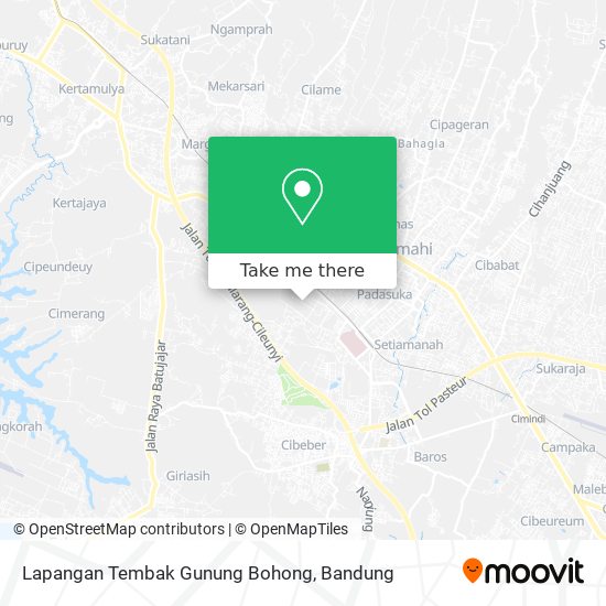 Lapangan Tembak Gunung Bohong map