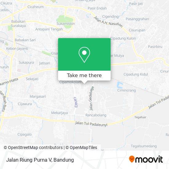 Jalan Riung Purna V map