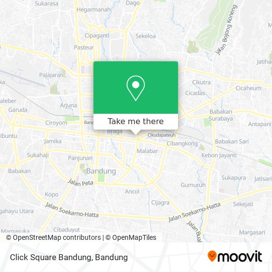 Click Square Bandung map