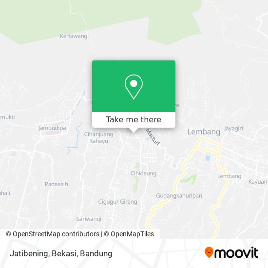 Jatibening, Bekasi map