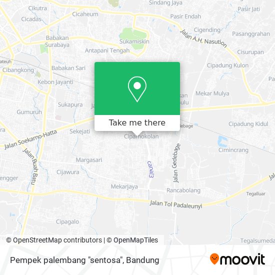 Pempek palembang "sentosa" map