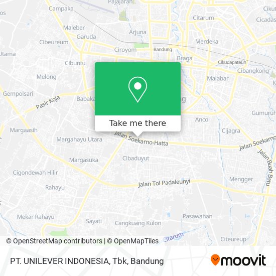 PT. UNILEVER INDONESIA, Tbk map