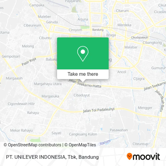 PT. UNILEVER INDONESIA, Tbk map
