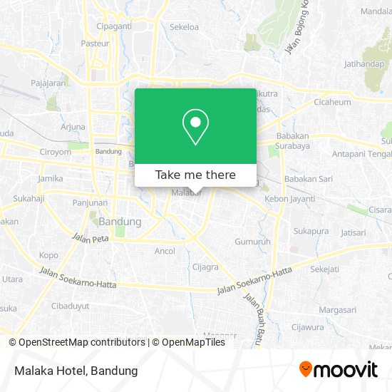 Malaka Hotel map