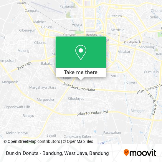 Dunkin' Donuts - Bandung, West Java map