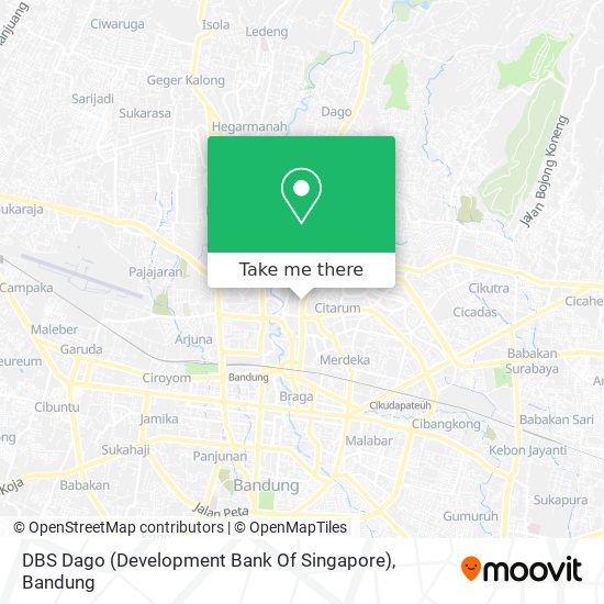 DBS Dago (Development Bank Of Singapore) map