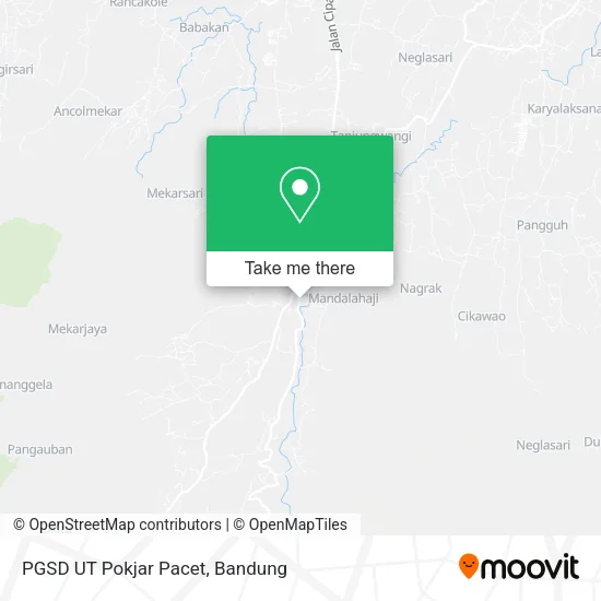 PGSD UT Pokjar Pacet map