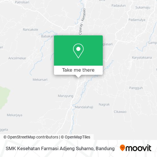 SMK Kesehatan Farmasi Adjeng Suharno map