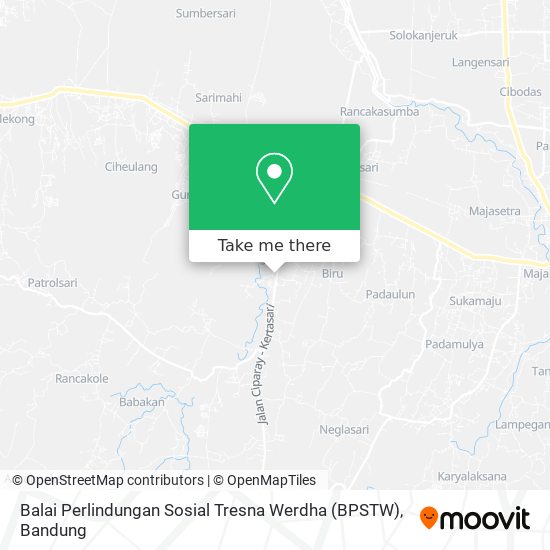 Balai Perlindungan Sosial Tresna Werdha (BPSTW) map
