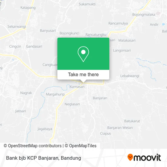 Bank bjb KCP Banjaran map