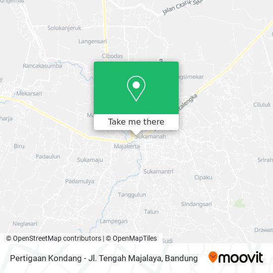 Pertigaan Kondang - Jl. Tengah Majalaya map