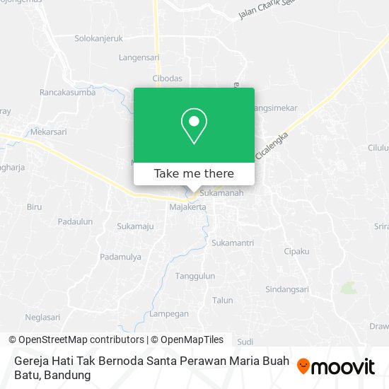 Gereja Hati Tak Bernoda Santa Perawan Maria  Buah Batu map