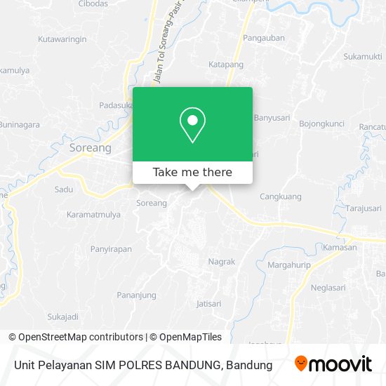 Unit Pelayanan SIM POLRES BANDUNG map