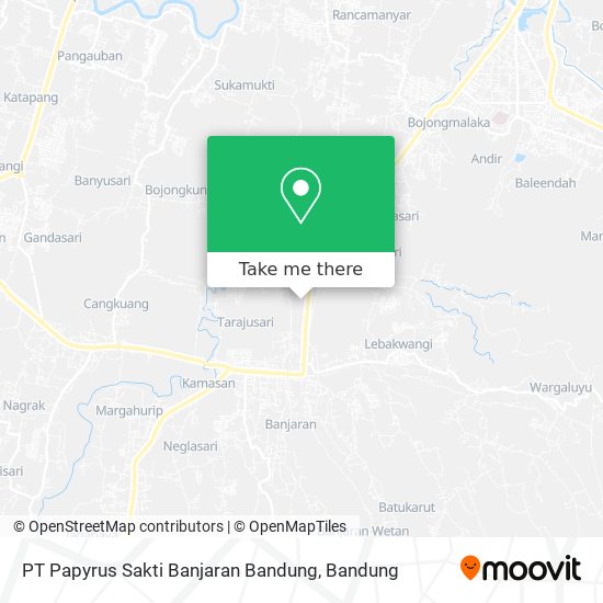PT Papyrus Sakti Banjaran Bandung map