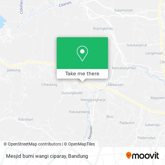Mesjid bumi wangi ciparay map