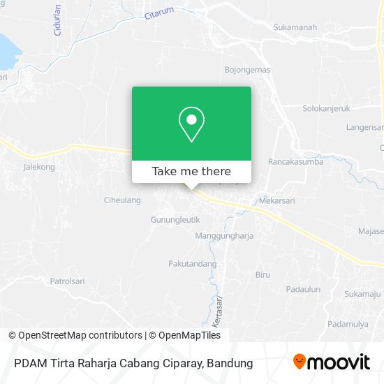 PDAM Tirta Raharja Cabang Ciparay map