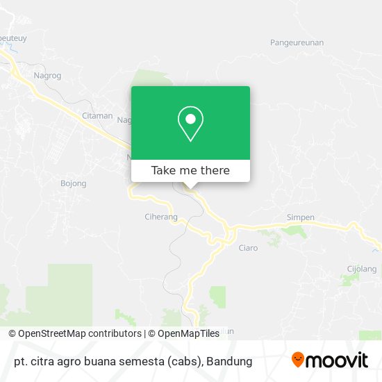 pt. citra agro buana semesta (cabs) map