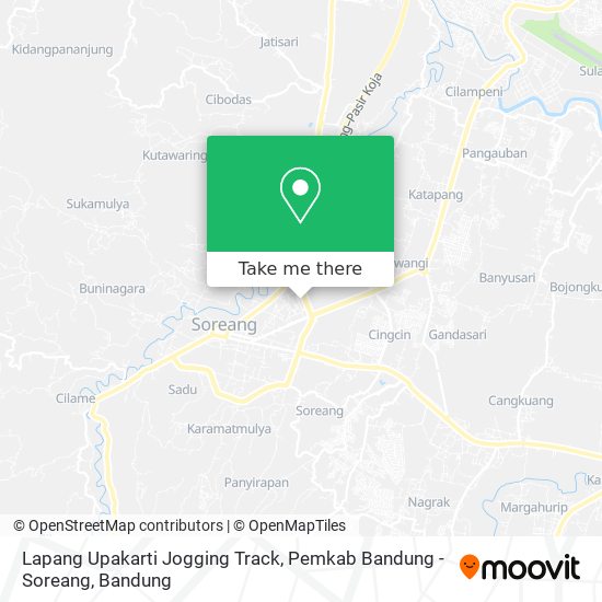 Lapang Upakarti Jogging Track, Pemkab Bandung - Soreang map