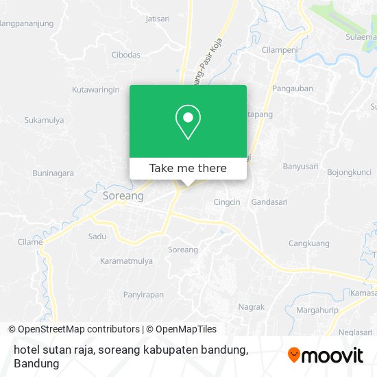 hotel sutan raja, soreang kabupaten bandung map