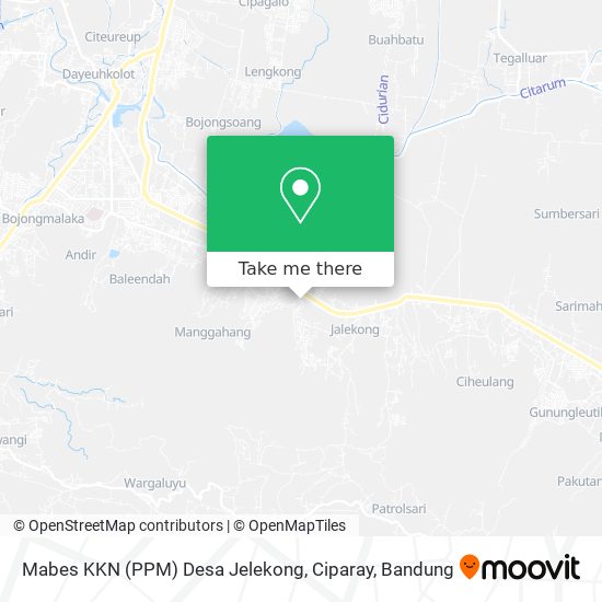 Mabes KKN (PPM) Desa Jelekong, Ciparay map