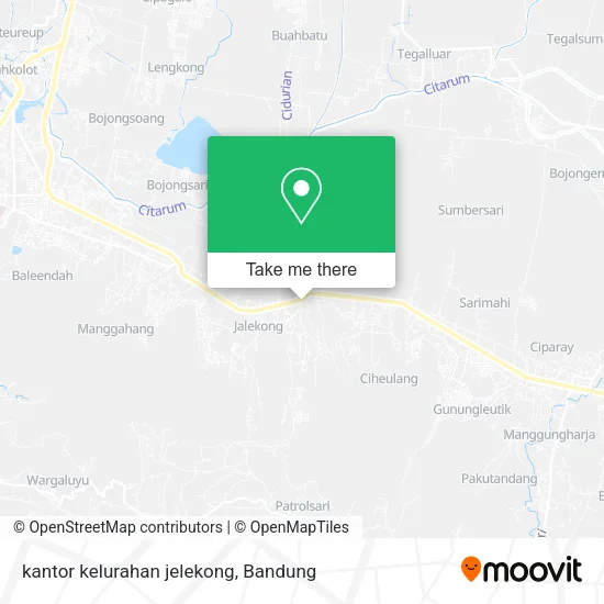 kantor kelurahan jelekong map