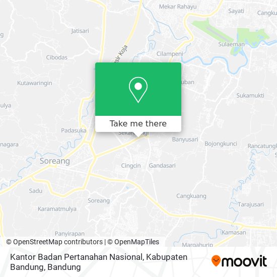 Kantor Badan Pertanahan Nasional, Kabupaten Bandung map