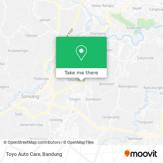 Toyo Auto Care map