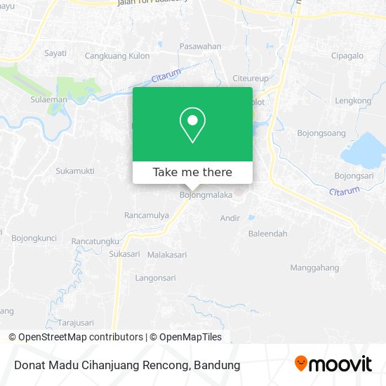 Donat Madu Cihanjuang Rencong map