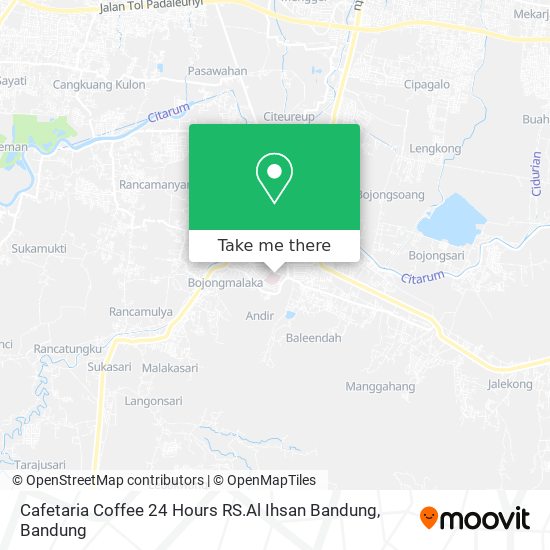 Cafetaria Coffee 24 Hours RS.Al Ihsan Bandung map