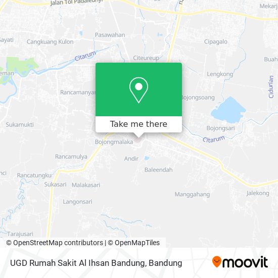 UGD Rumah Sakit Al Ihsan Bandung map