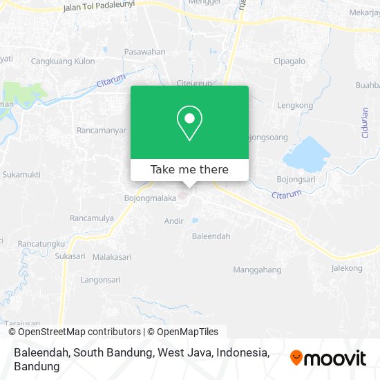 Baleendah, South Bandung, West Java, Indonesia map