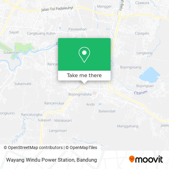 Wayang Windu Power Station map
