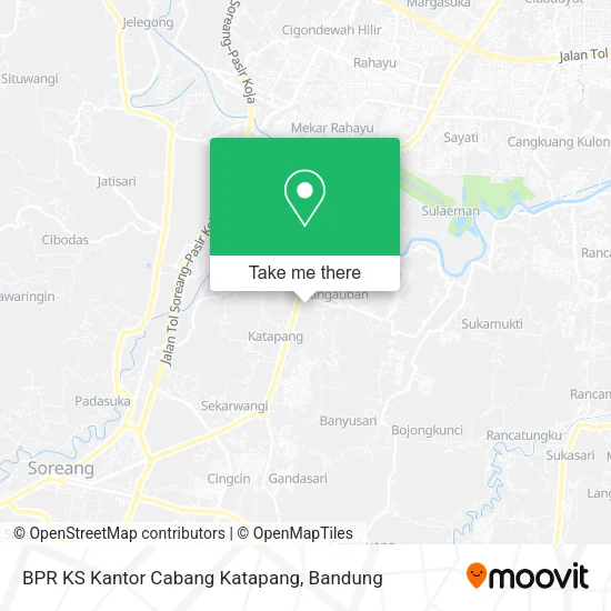 BPR KS Kantor Cabang Katapang map