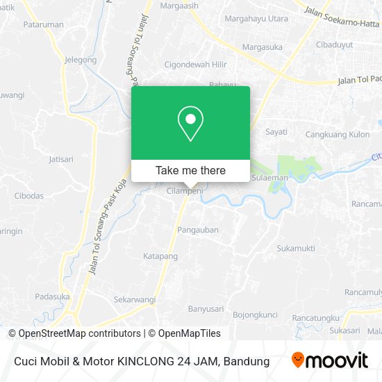 Cuci Mobil & Motor KINCLONG 24 JAM map