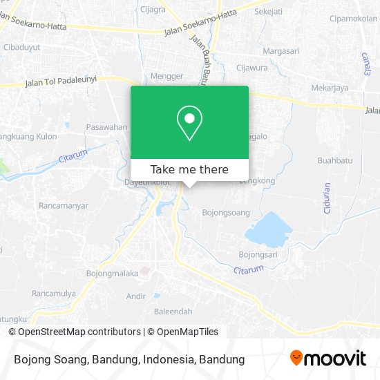 Bojong Soang, Bandung, Indonesia map