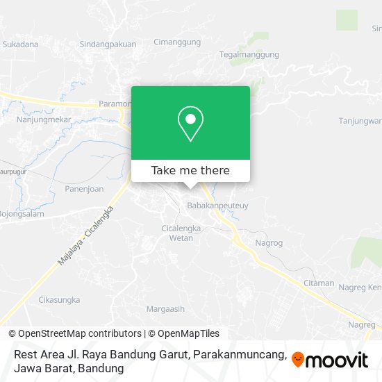 Rest Area Jl. Raya Bandung Garut, Parakanmuncang, Jawa Barat map