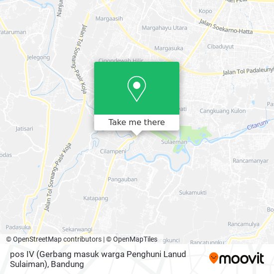 pos IV (Gerbang masuk warga Penghuni Lanud Sulaiman) map