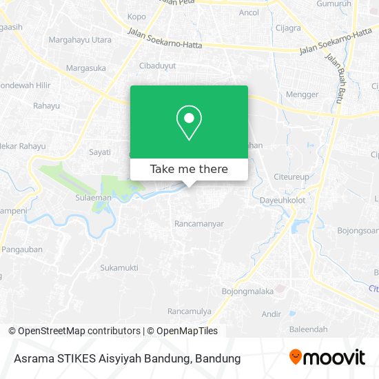 Asrama STIKES Aisyiyah Bandung map