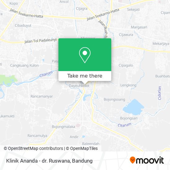 Klinik Ananda - dr. Ruswana map