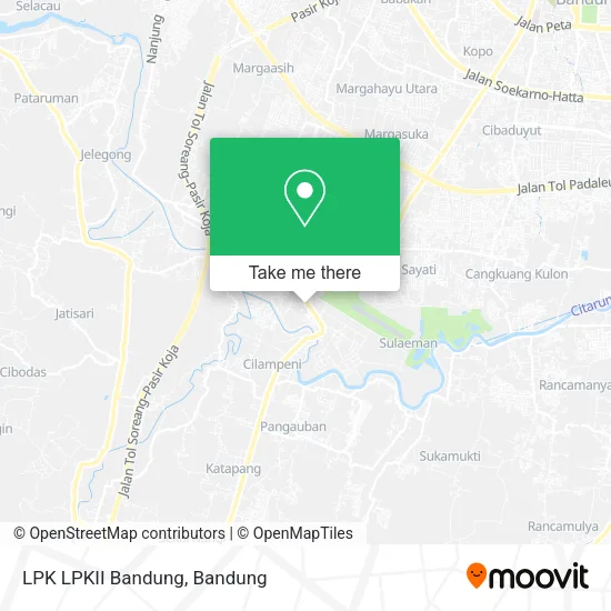 LPK LPKII Bandung map