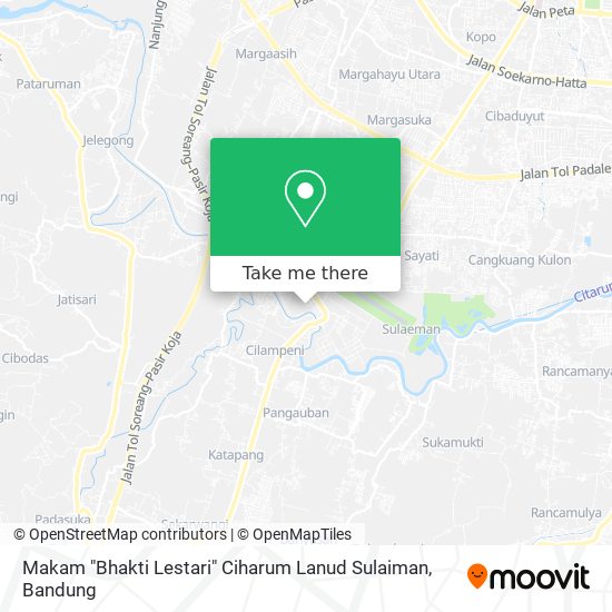 Makam "Bhakti Lestari" Ciharum Lanud Sulaiman map