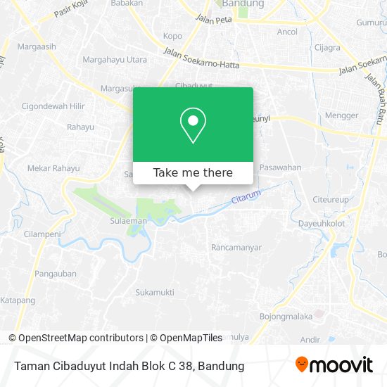 Taman Cibaduyut Indah Blok C 38 map